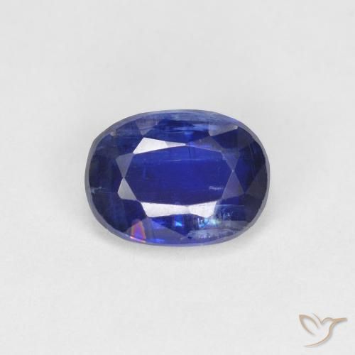 1.30ct Naturel Bleu foncé Disthène, ovale, VS-SI