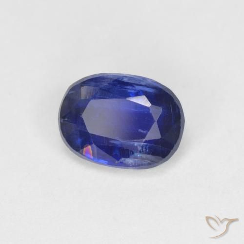 Disthène Bleu foncé naturelle ovale, 1.30 ct, VS-SI