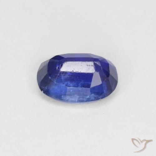 Disthène Bleu foncé naturelle ovale, 1.30 ct, VS-SI