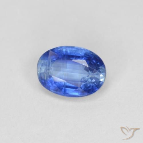 Disthène Bleu marine léger naturelle ovale, 1.00 ct, VS-SI