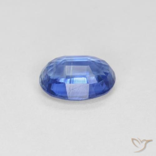 Disthène Bleu marine léger naturelle ovale, 1.00 ct, VS-SI