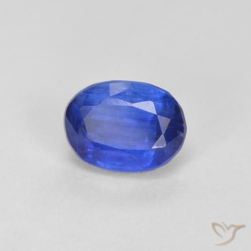 Disthène Bleu égyptien profond naturelle ovale, 1.45 ct, VS-SI