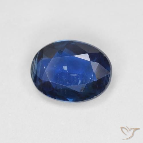 1.39ct Naturel Bleu marine Disthène, ovale, VS-SI