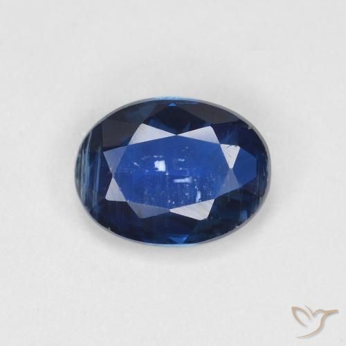 Disthène Bleu marine naturelle ovale, 1.39 ct, VS-SI
