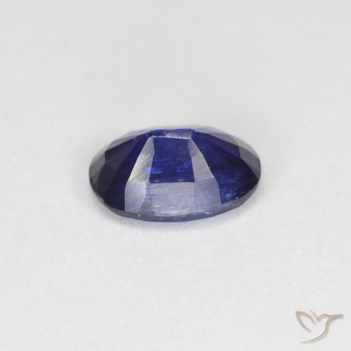 Disthène Bleu foncé naturelle ovale, 0.97 ct, VS-SI