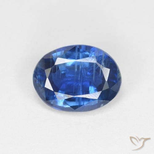 1.52ct Naturel Bleu marine léger Disthène, ovale, VS-SI