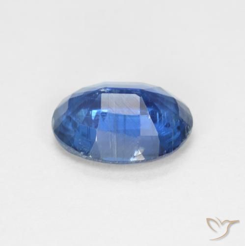 Disthène Bleu marine léger naturelle ovale, 1.52 ct, VS-SI
