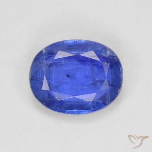 Cyanite bleue naturelle coupe ovale, 3,08 ct, SI
