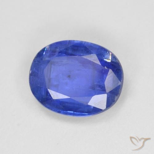 Cyanite bleue naturelle coupe ovale, 3,08 ct, SI