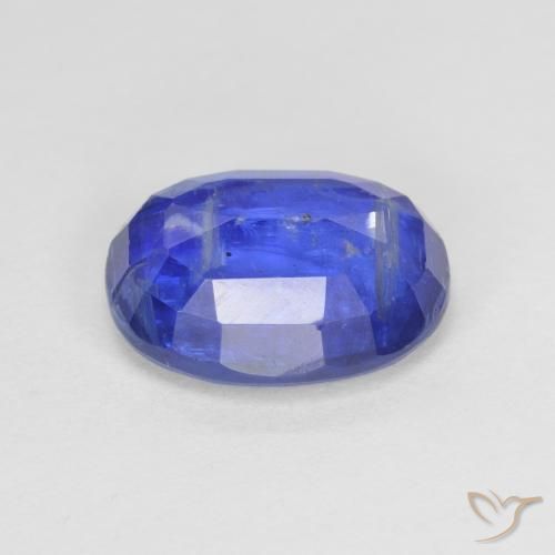 Cyanite bleue naturelle coupe ovale, 3,08 ct, SI