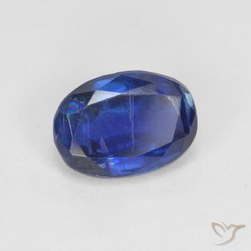 Disthène Bleu marine naturelle ovale, 1.06 ct, VS