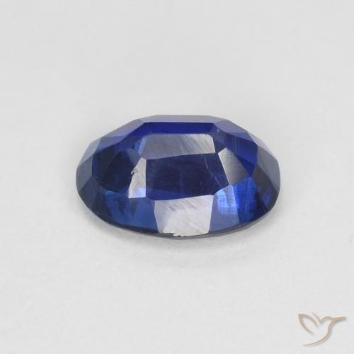 Disthène Bleu marine naturelle ovale, 1.06 ct, VS