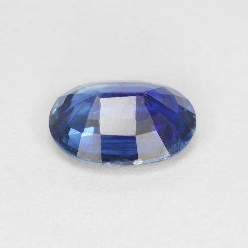 Cyanite bleue naturelle coupe ovale, 1,36 ct, VS