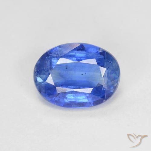 1.54ct Naturel Bleu azur profond Disthène, ovale, VS-SI