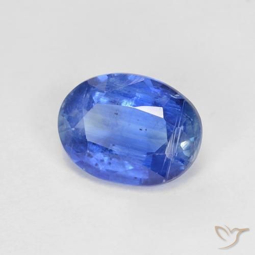 Disthène Bleu azur profond naturelle ovale, 1.54 ct, VS-SI