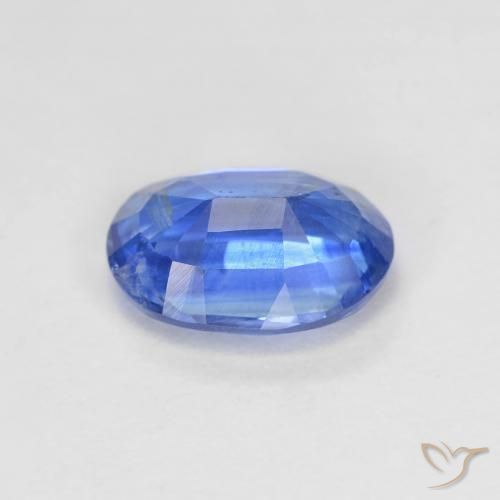 Disthène Bleu azur profond naturelle ovale, 1.54 ct, VS-SI