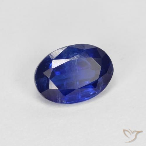 Disthène Bleu marine intense naturelle ovale, 1.02 ct, VS-SI