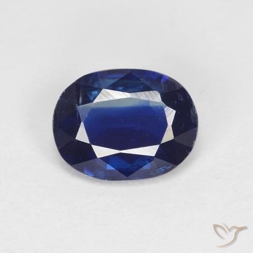 1.39ct Naturel Bleu marine Disthène, ovale, VS-SI