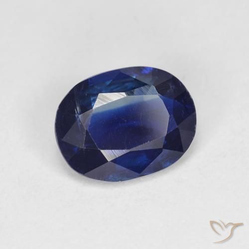Disthène Bleu marine naturelle ovale, 1.39 ct, VS-SI