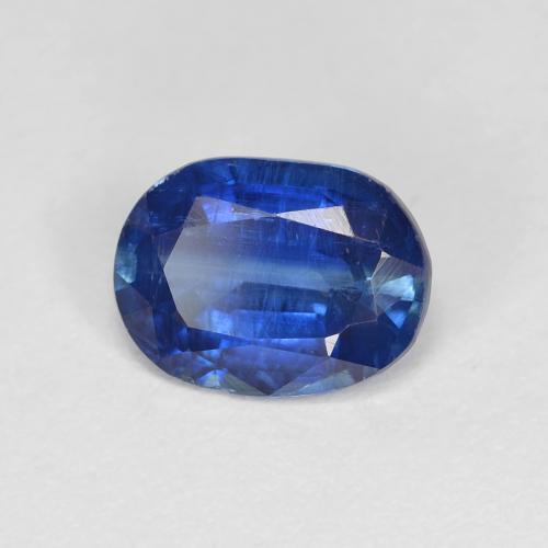 Disthène Bleu marine naturelle Coupe ovale, 1.41 ct, VS-SI