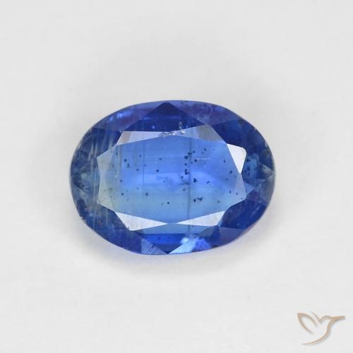 1.74ct Naturel Bleu foncé Disthène, ovale, VS-SI