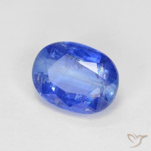 Disthène Bleu azur profond naturelle ovale, 1.81 ct, VS-SI