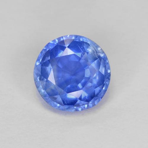 Disthène Bleu azur profond naturelle Coupe roude, 1.11 ct, VS