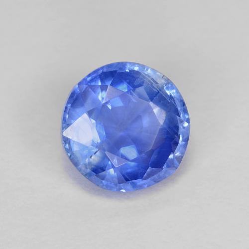 Disthène Bleu azur profond naturelle Coupe roude, 1.11 ct, VS