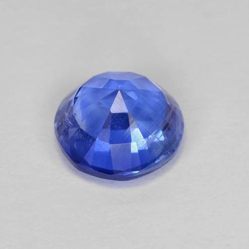Disthène Bleu azur profond naturelle Coupe roude, 1.11 ct, VS
