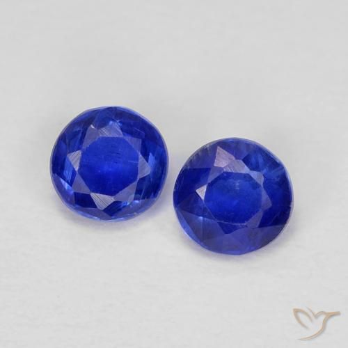 0.53ctw Naturel Bleu marine intense Disthène, Tour, VS