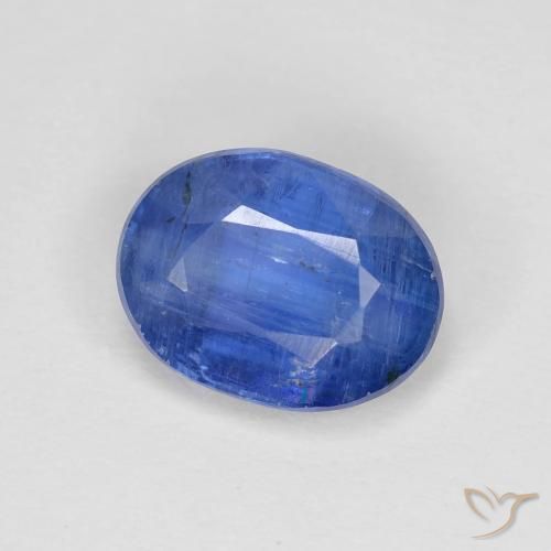 Disthène Bleu égyptien naturelle ovale, 2.95 ct, VS-SI