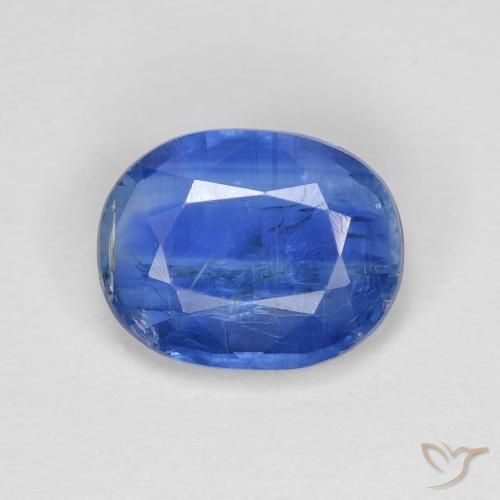 2.92ct Naturel Bleu azur profond Disthène, ovale, VS-SI