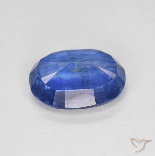 Disthène Bleu azur profond naturelle ovale, 2.92 ct, VS-SI
