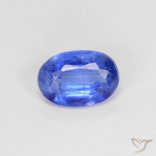 0.91ct Naturel Bleu azur profond Disthène, ovale, SI