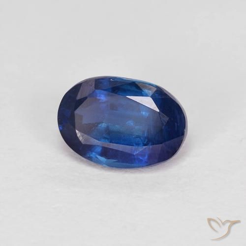 Disthène Bleu marine naturelle ovale, 1.08 ct, VS-SI