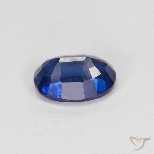 Disthène Bleu marine naturelle ovale, 1.08 ct, VS-SI