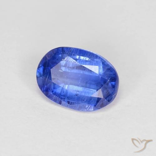 Disthène Bleu azur profond naturelle ovale, 0.97 ct, SI