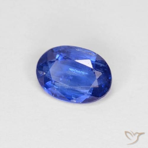 Disthène Bleu foncé naturelle ovale, 0.85 ct, VS-SI