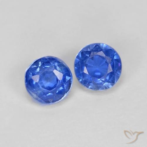 0.61ctw Naturel Bleu azur profond Disthène, Tour, VS