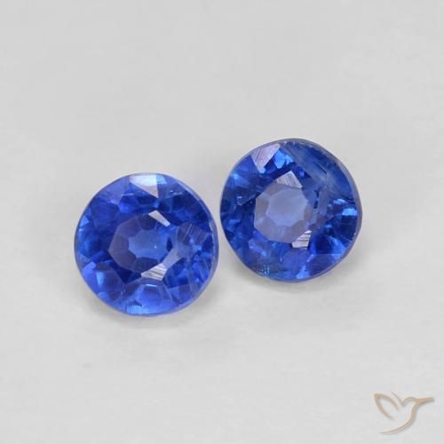 0.63ctw Naturel Bleu marine Disthène, Tour, VS