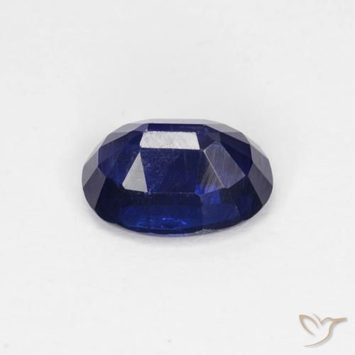 Disthène Bleu marine intense naturelle ovale, 1.02 ct, VS