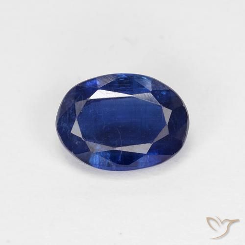 1.08ct Naturel Bleu marine Disthène, ovale, VS-SI