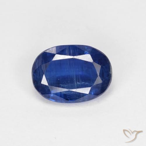 1.14ct Naturel Bleu foncé Disthène, ovale, VS-SI
