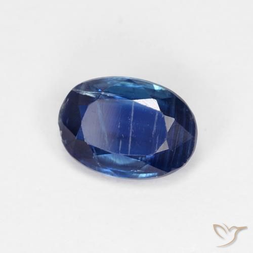 Disthène Bleu marine naturelle ovale, 0.99 ct, VS-SI