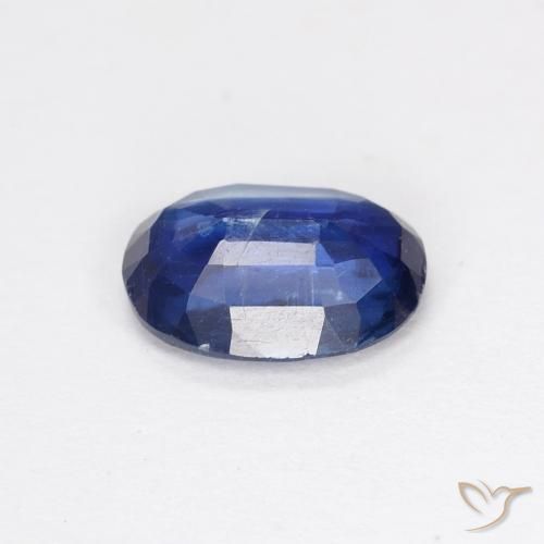 Disthène Bleu foncé naturelle ovale, 0.91 ct, VS-SI