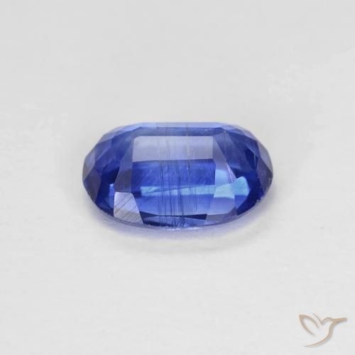 Disthène Bleu azur profond naturelle ovale, 0.89 ct, VS-SI
