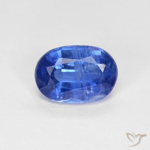 Disthène Bleu foncé naturelle ovale, 1.06 ct, VS-SI