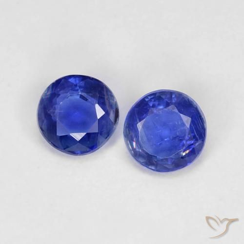 0.50ctw Naturel Bleu marine Disthène, Tour, VS