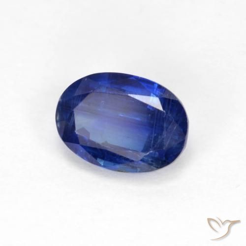 Disthène Bleu marine naturelle ovale, 1.19 ct, VS