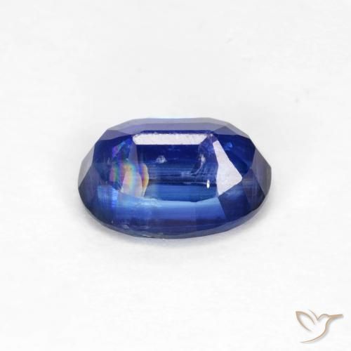 Disthène Bleu marine naturelle ovale, 1.19 ct, VS